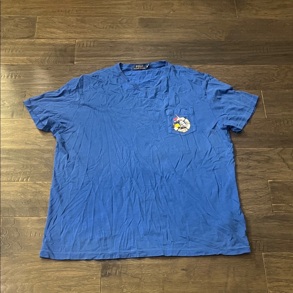 Polo Ralph Lauren Sailing 89 Sail Boat Cookie Pocket T Shirt Nautical Mens XL